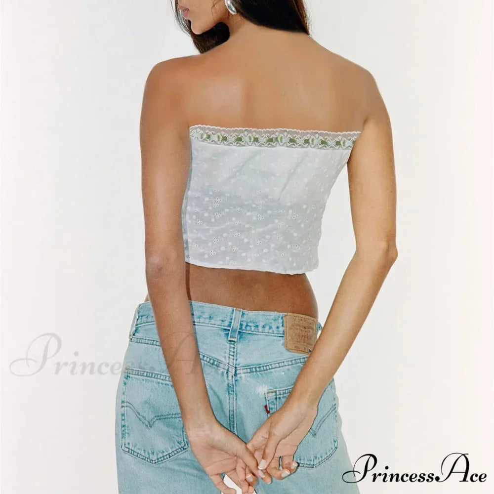 Off-The-Shoulder Bandage Cropped Blouse
