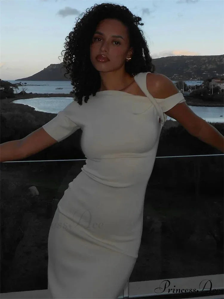 Off-The-Shoulder Bandage Short Dress