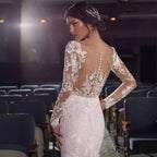 Off-The-Shoulder Lace Mermaid Bridal Wedding Gown