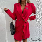 Office Lady Blazer Dress