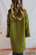 Open Front Cardigan with Large Pockets