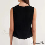 Open Front Knitted Short Top