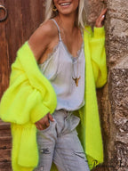 Open Front Soft Long Sleeve Knit Cardigan