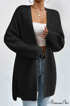 Open Mid-Length Front Cardigan