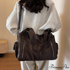 Opposing Shade Premium Zipper Shoulder Bag