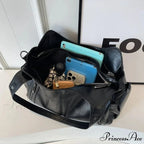 Opposing Shade Premium Zipper Shoulder Bag