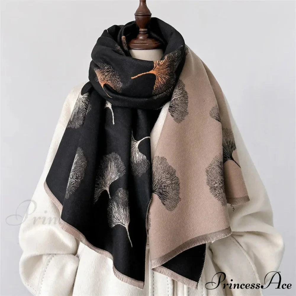 Opulent Cashmere Blossom Pashmina Scarf