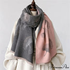 Opulent Cashmere Blossom Pashmina Scarf