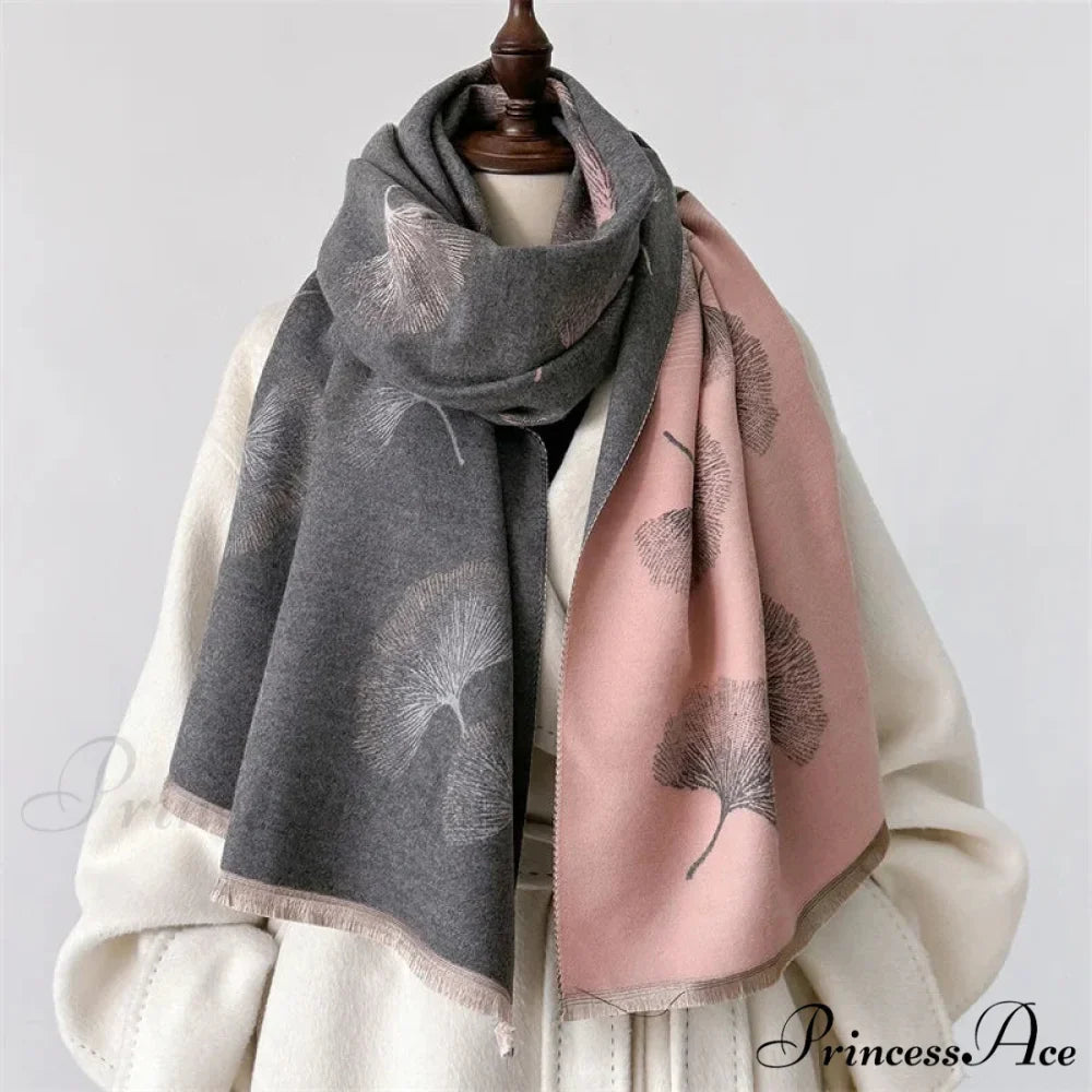 Opulent Cashmere Blossom Pashmina Scarf