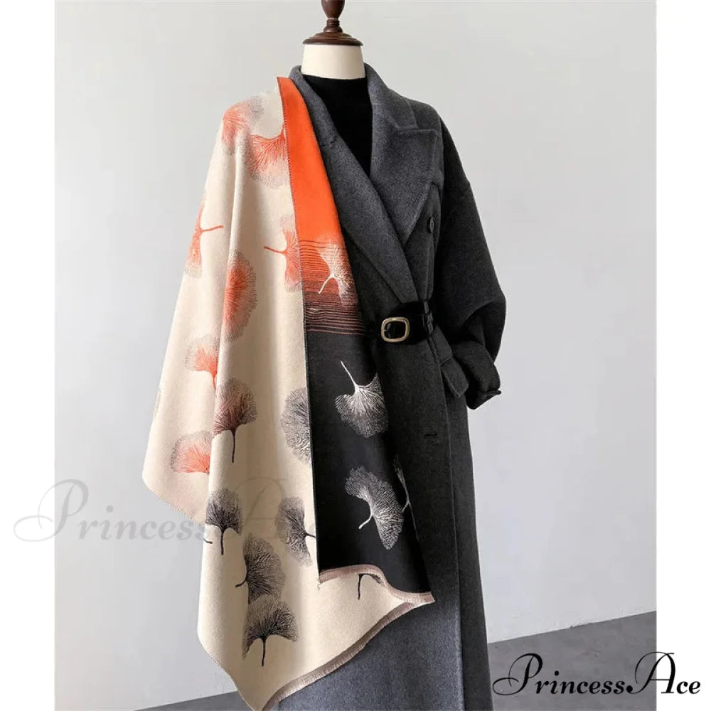 Opulent Cashmere Blossom Pashmina Scarf