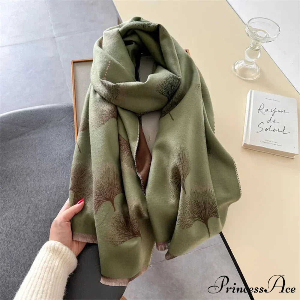 Opulent Cashmere Blossom Pashmina Scarf