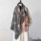 Opulent Cashmere Blossom Pashmina Scarf