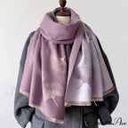 Opulent Cashmere Blossom Pashmina Scarf