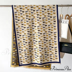 Opulent Creature Pattern Fall Cashmere Scarf