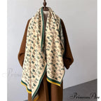 Opulent Creature Pattern Fall Cashmere Scarf
