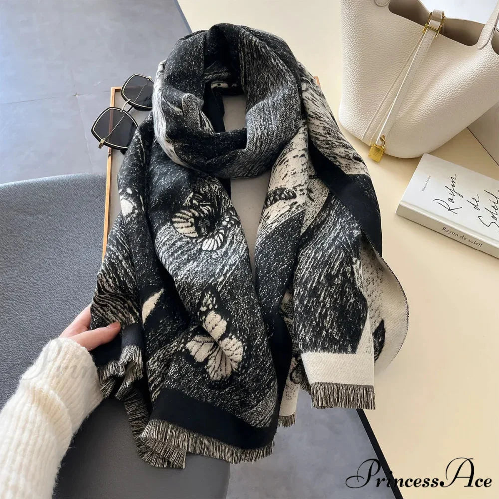 Opulent Dense Blanket Cashmere Winter Scarf