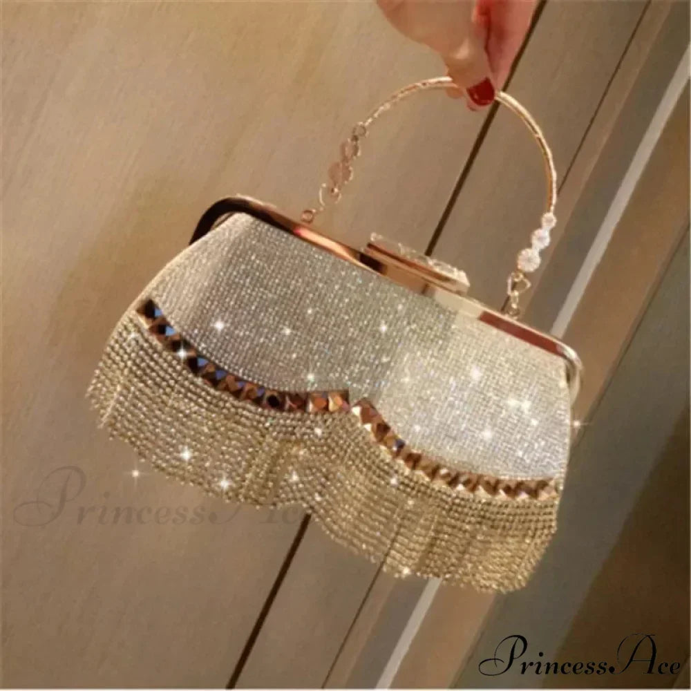 Opulent Diamond Celebration Evening Marriage Clutch Bag