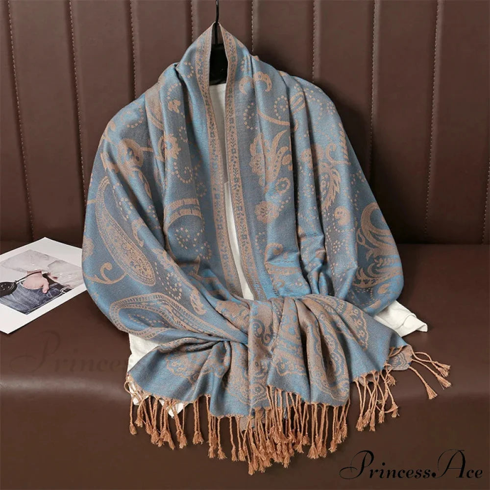Opulent Fall Cashmere Pashmina Wrap Scarf