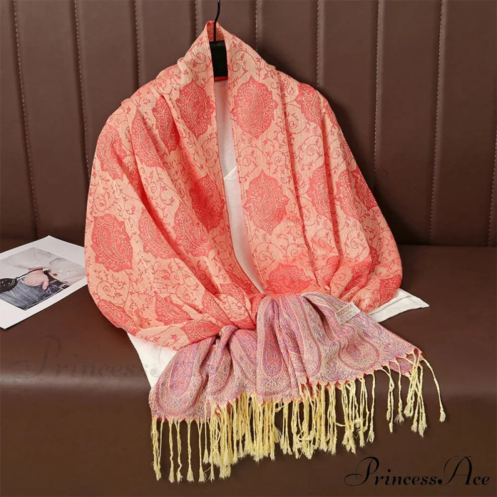 Opulent Fall Cashmere Pashmina Wrap Scarf