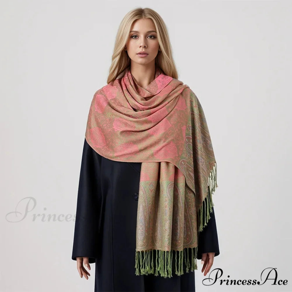 Opulent Fall Cashmere Pashmina Wrap Scarf
