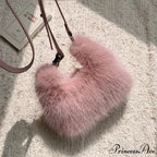 Opulent Faux Fur Plush Evening Clutch Crossbody Handbag