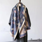 Opulent Feline Pattern Cashmere Cozy Scarf