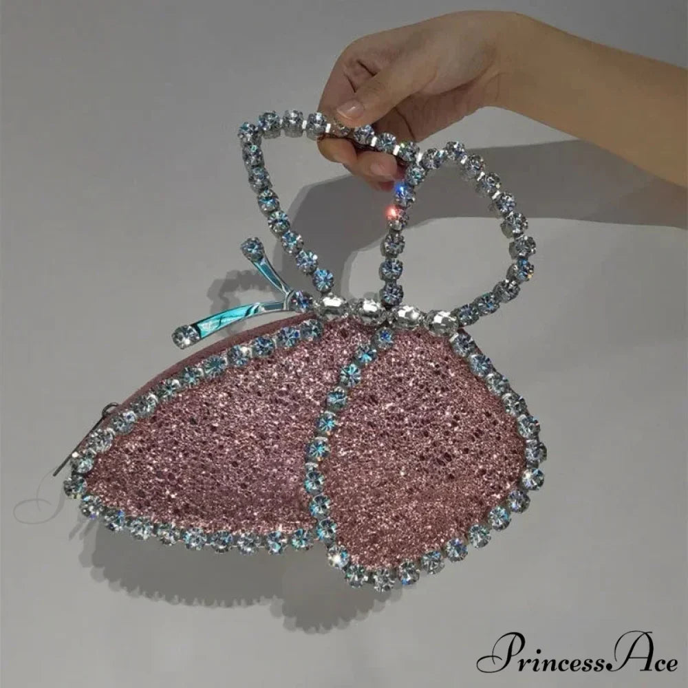 Opulent Gems Butterfly Celebration Evening Clutch Purse