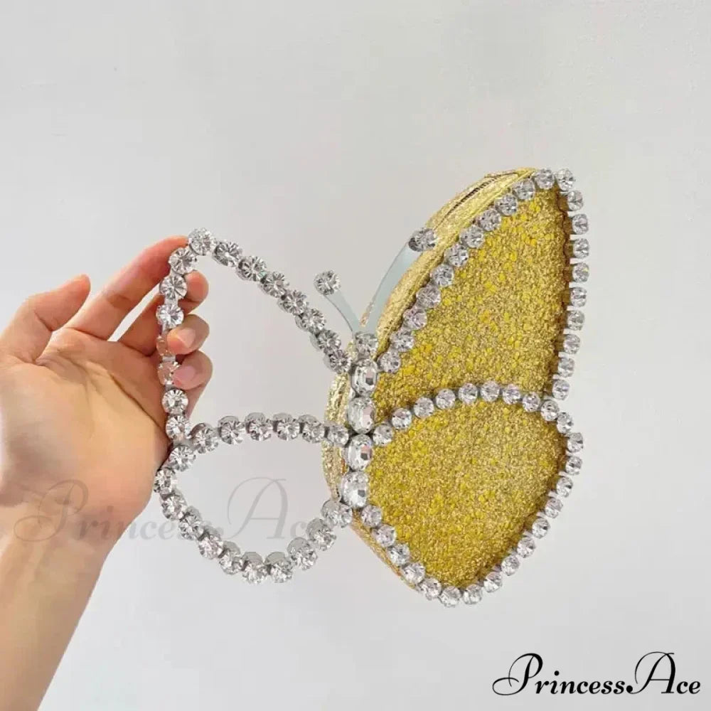 Opulent Gems Butterfly Celebration Evening Clutch Purse