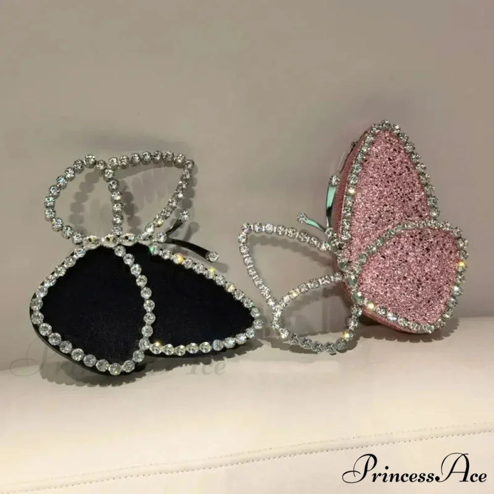Opulent Gems Butterfly Celebration Evening Clutch Purse
