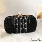 Opulent Gemstone Pearl Beaded Evening Clutch
