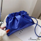 Opulent Gold Fluffy Silver Crossbody Clutch Purse