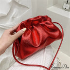 Opulent Gold Fluffy Silver Crossbody Clutch Purse