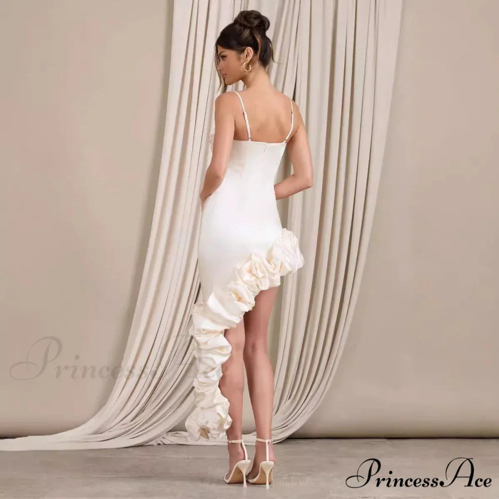 Opulent Pearl Strapless Bandage Prom Dress