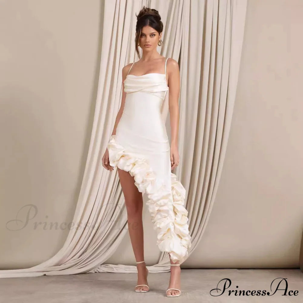 Opulent Pearl Strapless Bandage Prom Dress