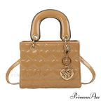 Opulent Quilted Square Handle Crossbody Purse