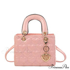 Opulent Quilted Square Handle Crossbody Purse