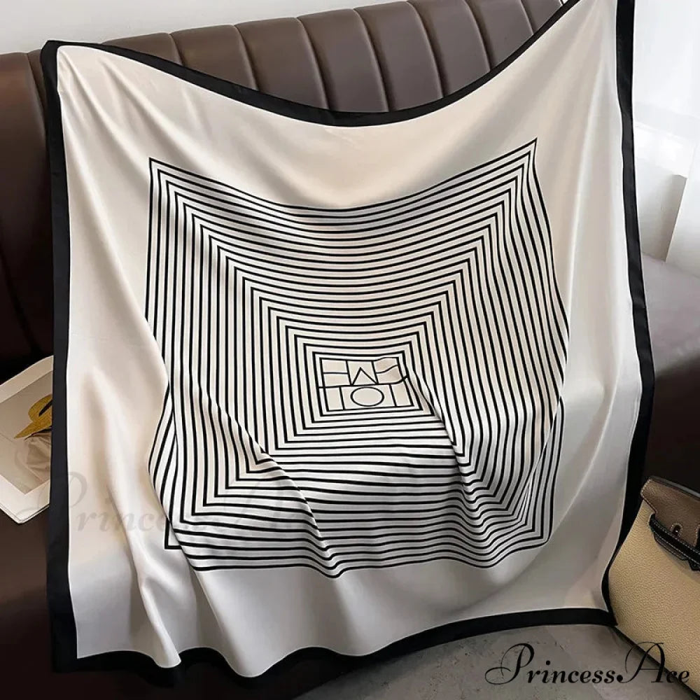 Opulent Silk Twill Hair Print Scarf