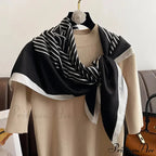 Opulent Silk Twill Hair Print Scarf