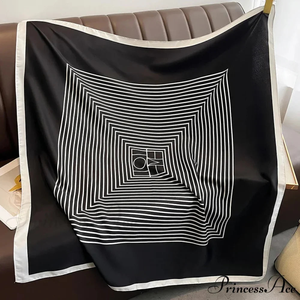 Opulent Silk Twill Hair Print Scarf