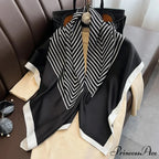 Opulent Silk Twill Hair Print Scarf