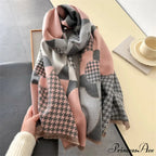 Opulent Tartan Cashmere Winter Scarf