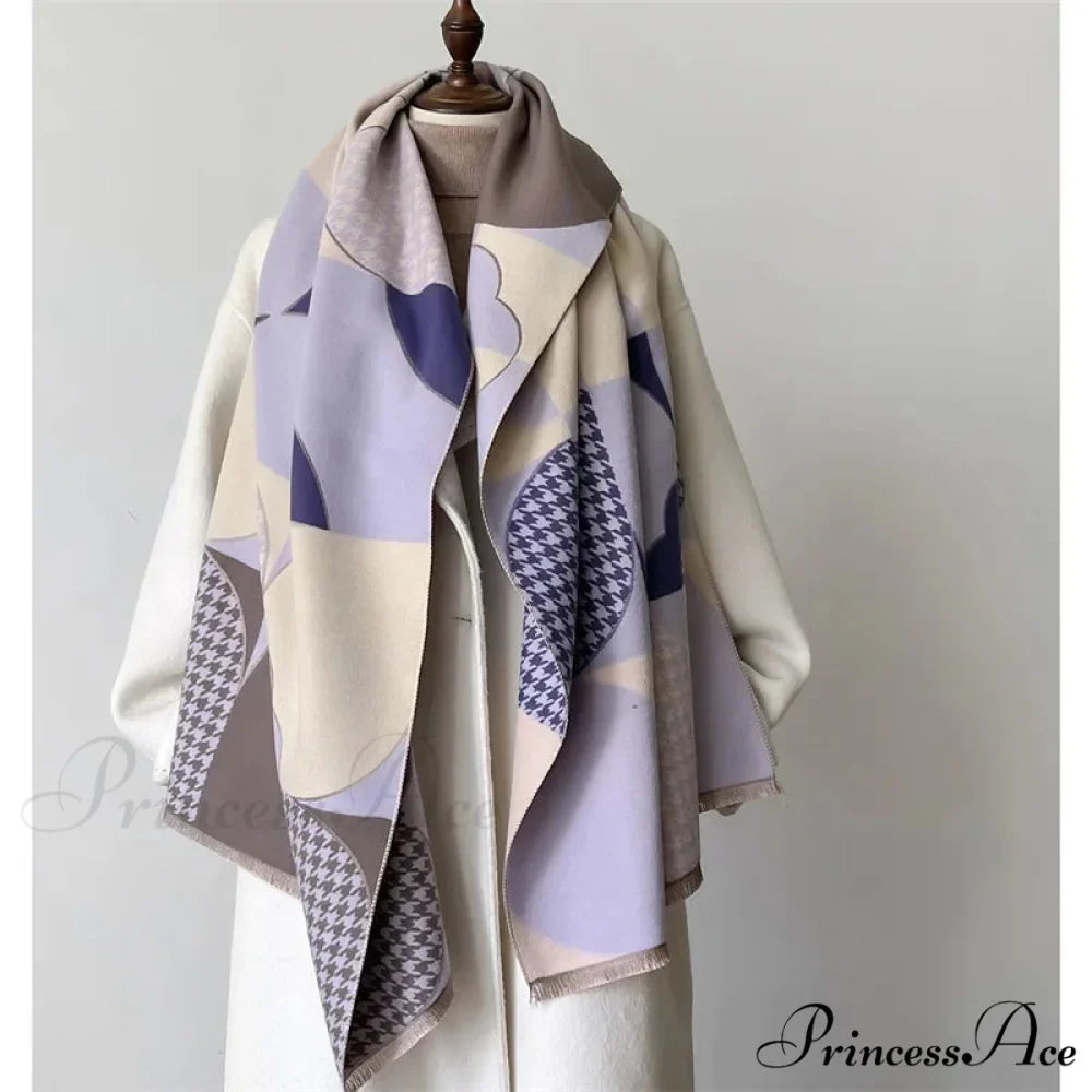 Opulent Tartan Cashmere Winter Scarf