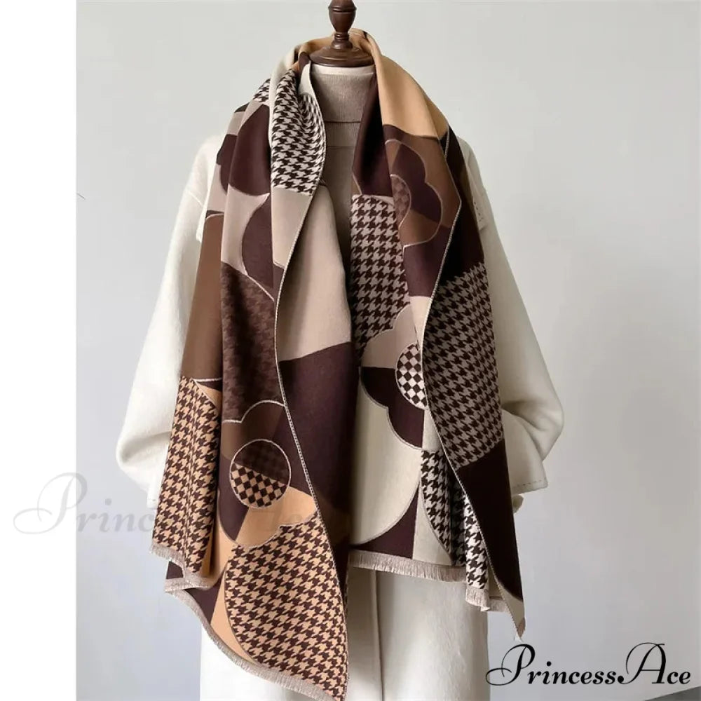 Opulent Tartan Cashmere Winter Scarf