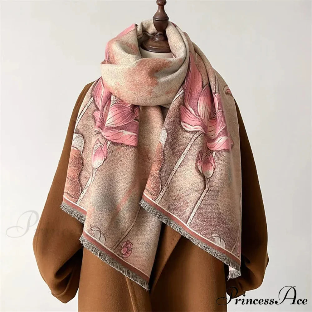 Opulent Winter Cashmere Pashmina Scarf