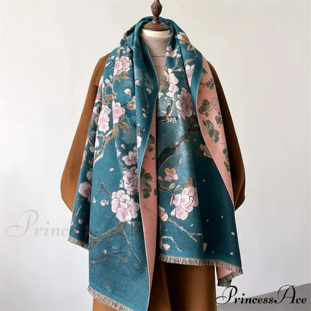 Opulent Winter Cashmere Pashmina Scarf