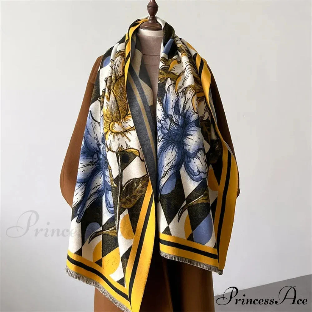 Opulent Winter Cashmere Pashmina Scarf