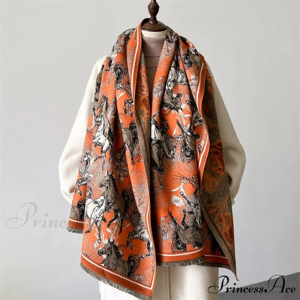 Opulent Winter Cashmere Pashmina Scarf