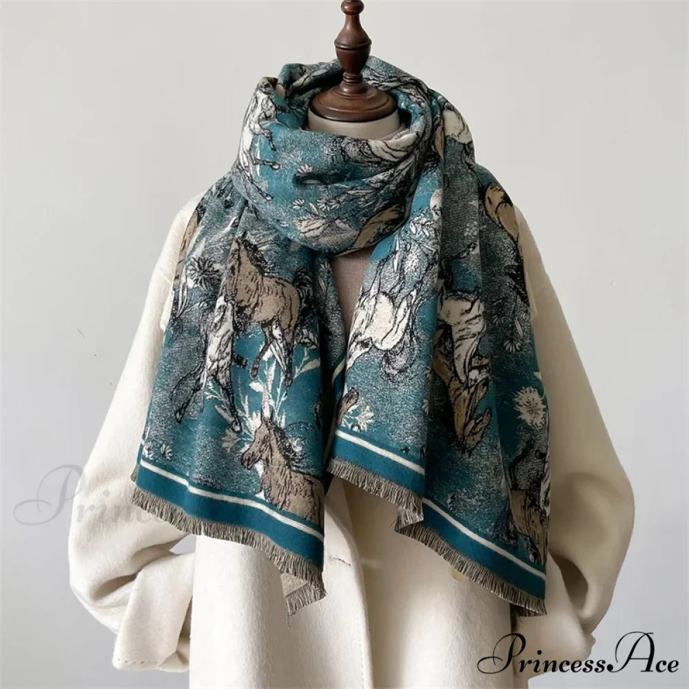 Opulent Winter Cashmere Pashmina Scarf