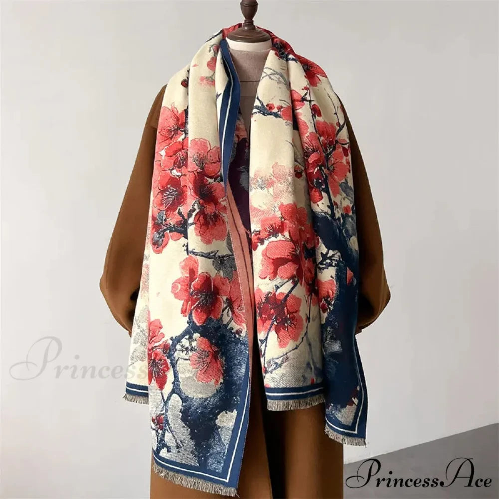 Opulent Winter Cashmere Pashmina Scarf