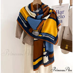 Opulent Wool Cotton Shawl Wrap Scarf